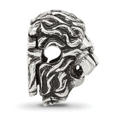 Sterling Silver Reflections Antiqued Lion Hinged Bead